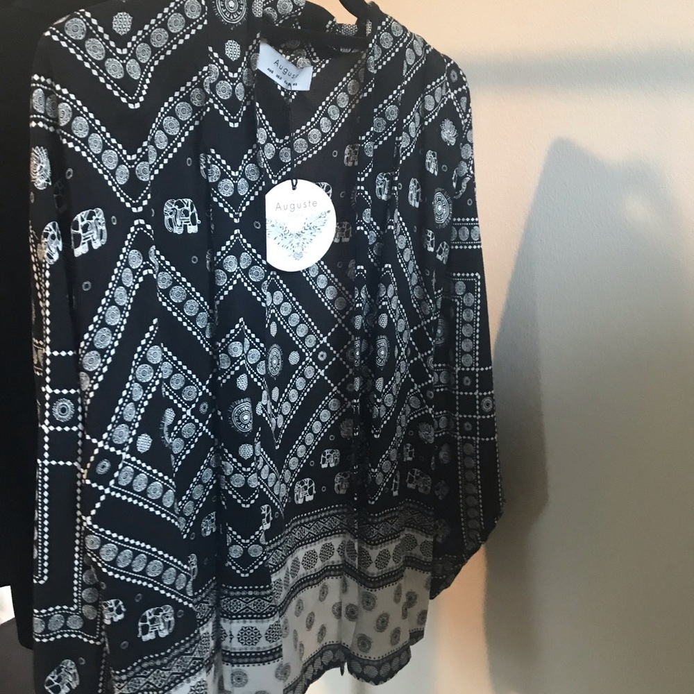 Tribal print kimono